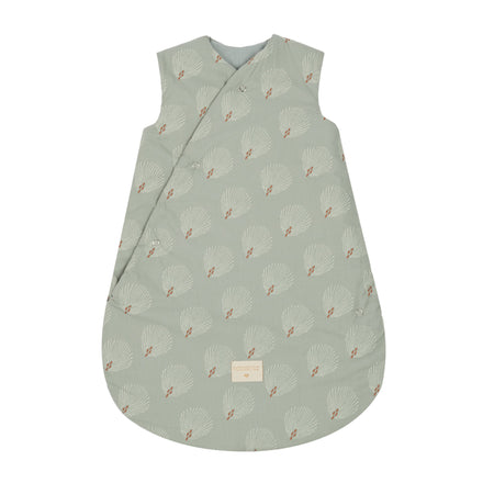 *  Nobodinoz Snowy Warm Winterslaapzak 0-6M | White Gatsby / Antique Green