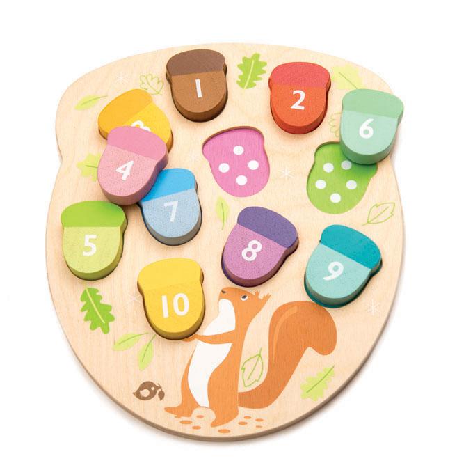 Tender Leaf Toys Leren Tellen | Tel De Eikeltjes