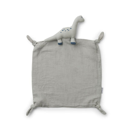 Liewood Agnete Cuddle Cloth Knuffeldoekje | Dino dove blue