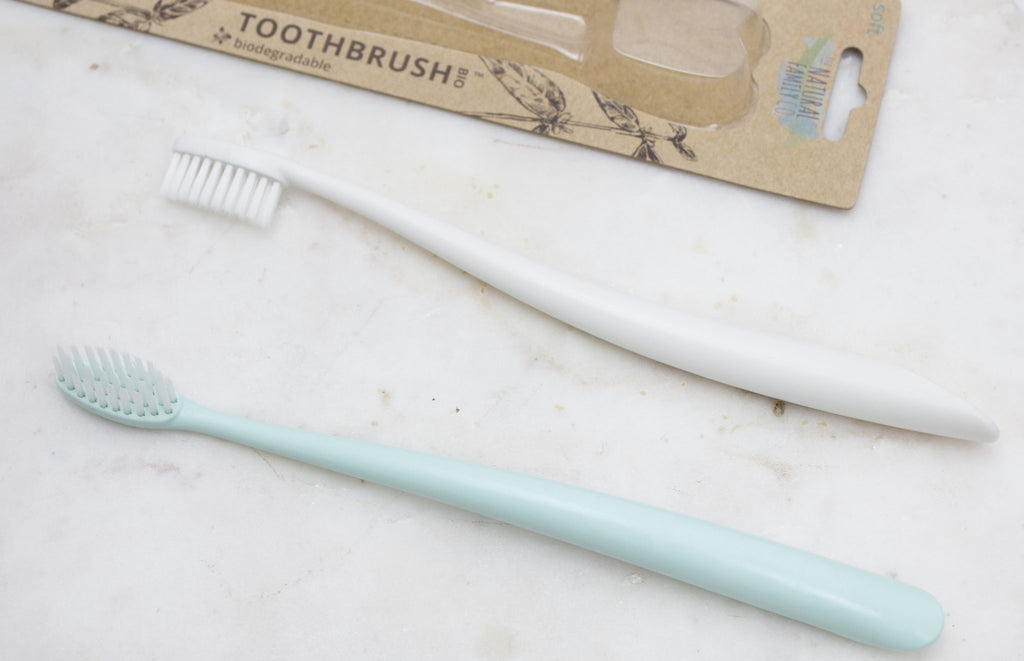 The Natural Family NFCO organic tandenborstel - Rivermint & Ivory Desert (2 stuks)