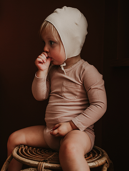 The Simple Folk The Long Sleeve Onesie | Antique Rose *