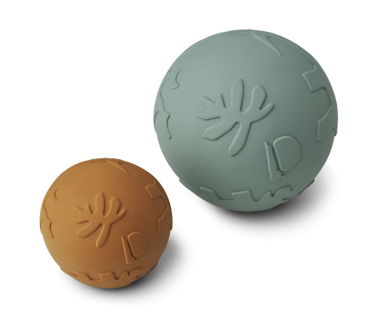 Liewood Thea Baby Ball | Dino Mustard Peppermint Mix