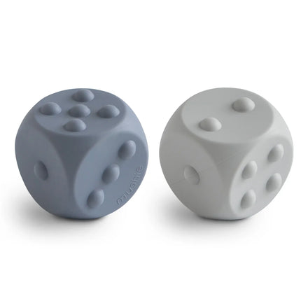 * Mushie Bijtspeeltje Dice Press Toy | Tradewinds / Stones