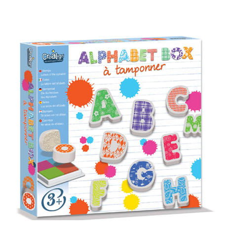 Stempel set ABC - DE GELE FLAMINGO - 1