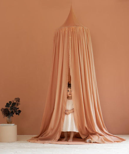 *  Nobodinoz Vera Canopy Eyelet | Sienna Brown