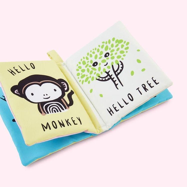 Wee Gallery Baby soft Book - Daytime Hello You