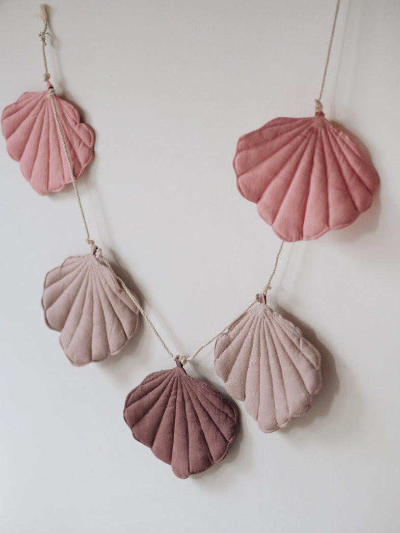 Moi Mili Linen Shell Garland Deco Slinger | Pink*