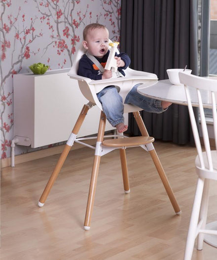 Childwood EVOLU2 meegroeistoel Antraciet/natural 2 in 1 + beugel - DE GELE FLAMINGO - 5