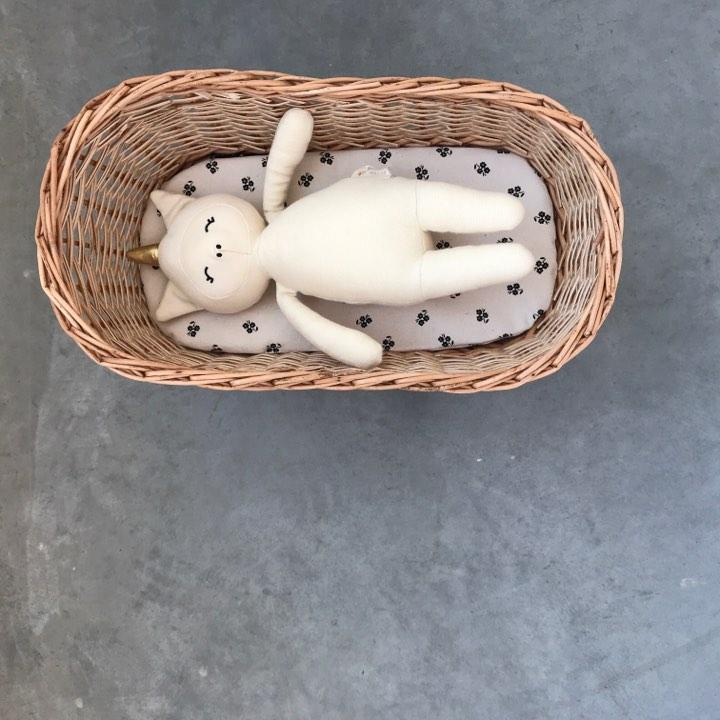 Minikane Poppenbed wiegje Rattan