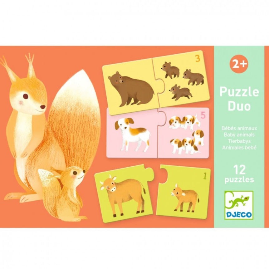 Djeco Puzzel Duo | Babydieren