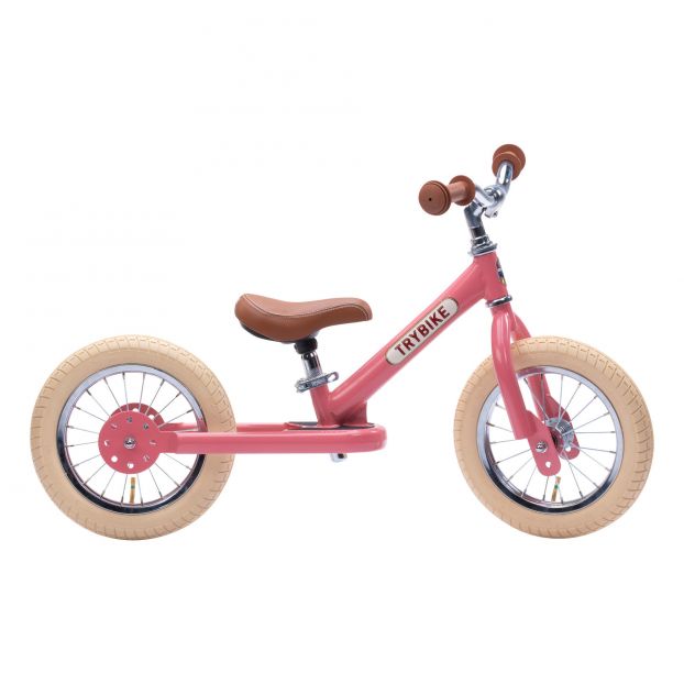 Trybike Steel loopfiets - Vintage Pink