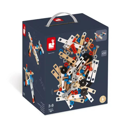 * Janod Houten Bouwset 50PCS