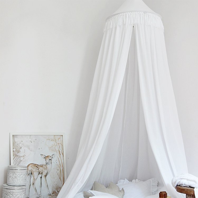 Cotton & Sweets Klamboo 235cm | Voile Boho White