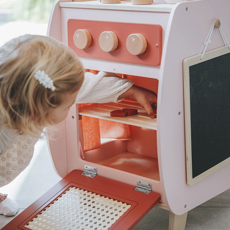 Label Label Houten Bistrokeuken Met Accessoires | Roze