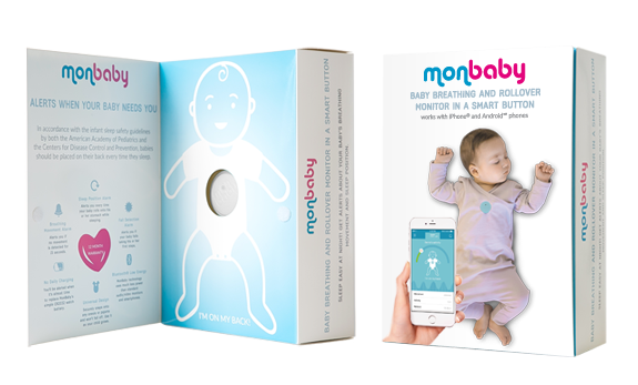 Monbaby Smartbutton babyfoon ademhalings- en positiesensor