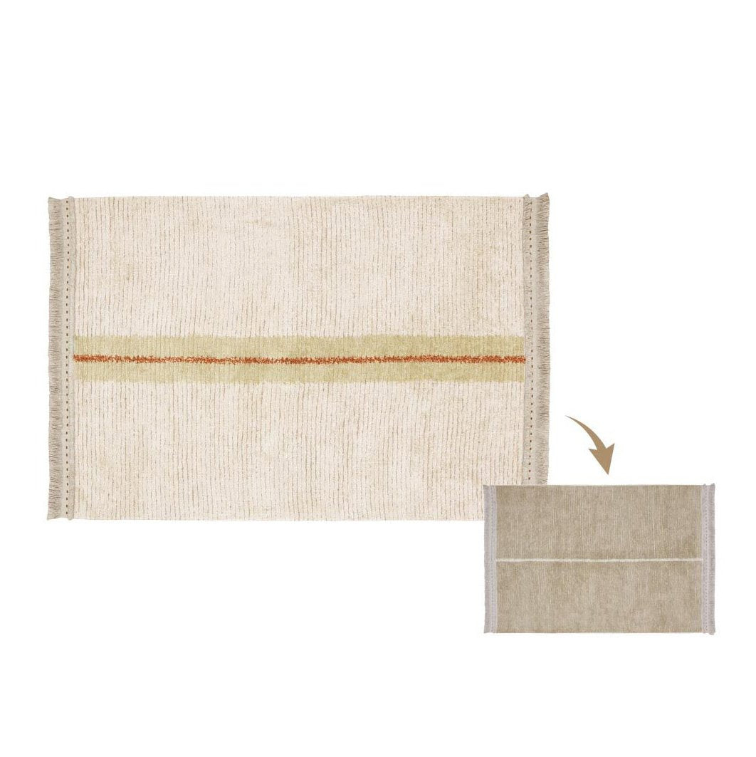 Lorena Canals machinewasbaar Reversible Tapijt 170x240cm | Duetto Sage