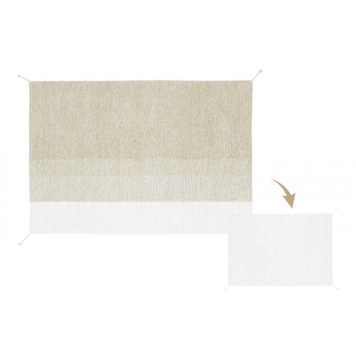 Lorena Canals machinewasbaar Reversible Tapijt 140x200cm | Gelato Green