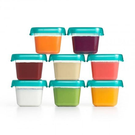 OXO Tot Vierdelige Set Diepvriesdoosjes Plastic 4x120ml - Teal