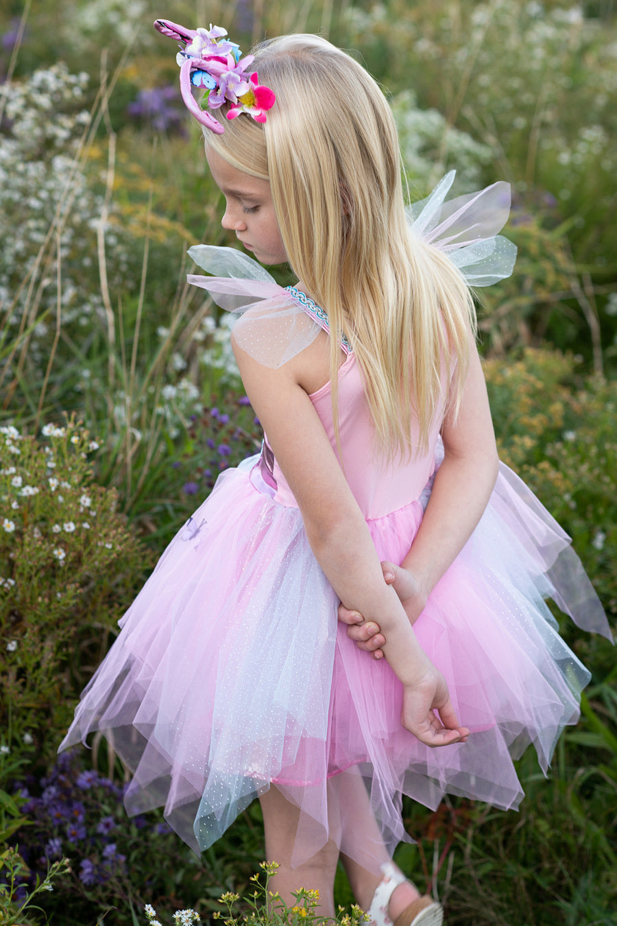 * Great Pretenders Woodland Vlinder Jurk + Diadeem | 5-6 Jaar
