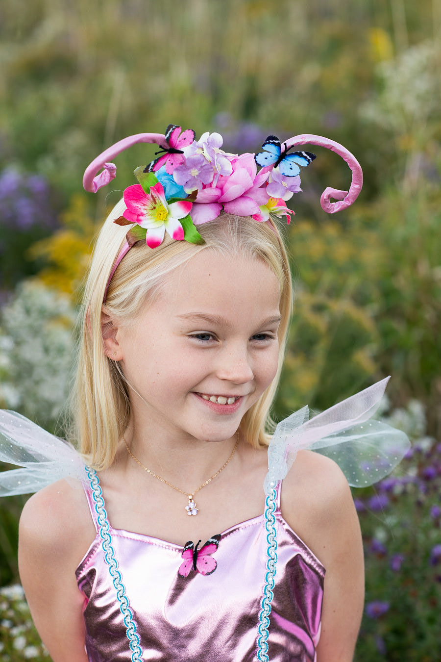 * Great Pretenders Woodland Vlinder Jurk + Diadeem | 5-6 Jaar