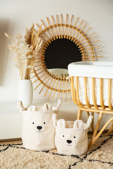 Childhome opbergmandje 30x30x30 | Teddy Off White*