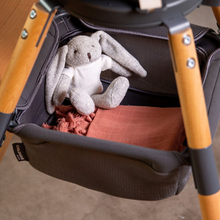 * Childhome Evolu stoel opbergmandje Antraciet*