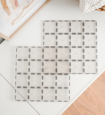 Connetix Tiles Clear Base Plate Pack EU | 2 Stuks