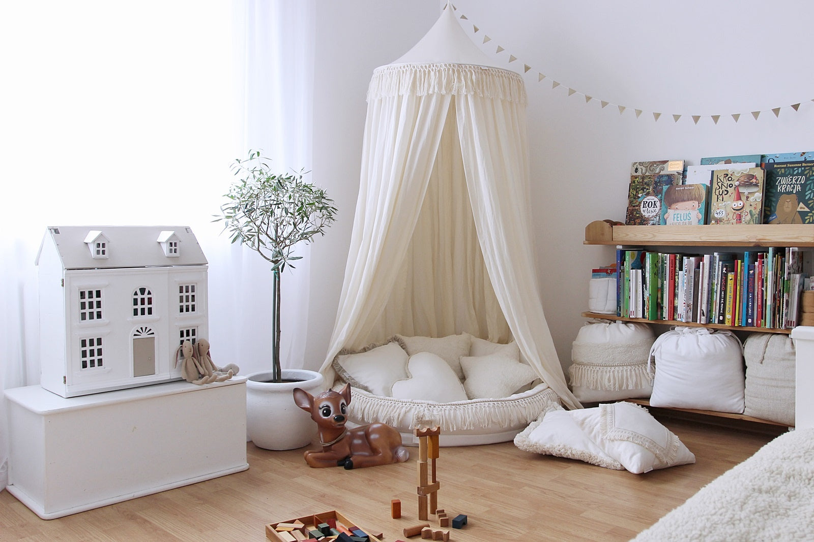 Cotton & Sweets Large Klamboo 235cm | Voile Boho Vanilla