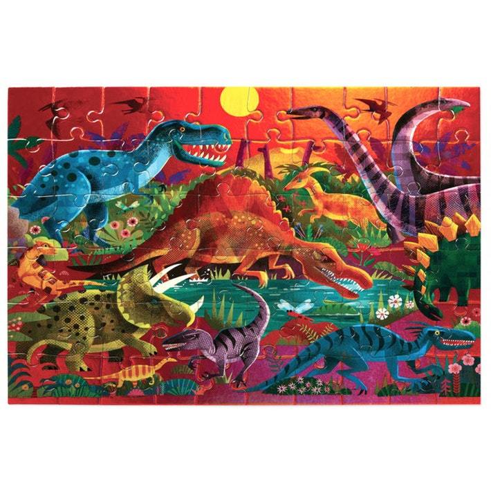 Crocodile Creek puzzel 60 stukken - Dazzling Dino
