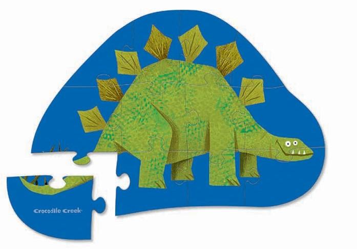Crocodile Creek puzzel 12 stukken - Stompin' Stego