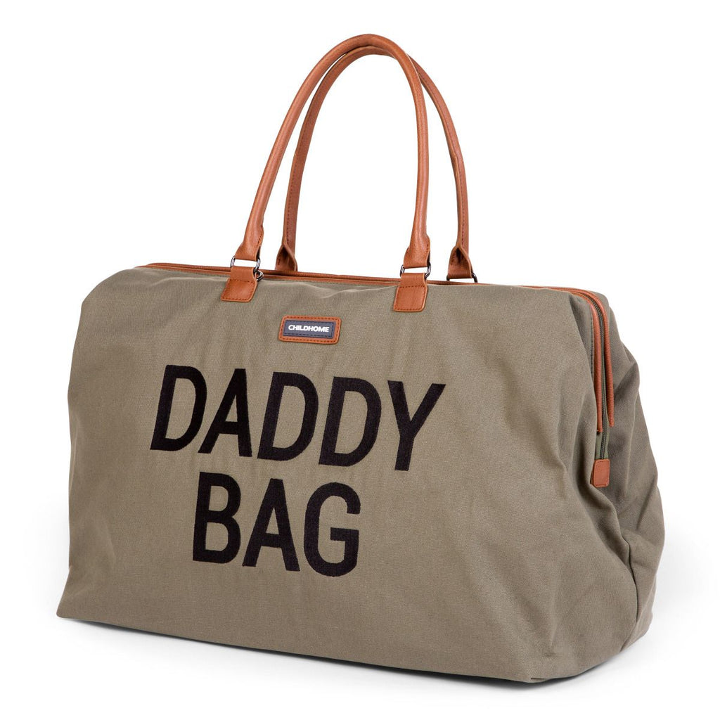 Childhome weekendtas XL Daddy Bag Canvas Kaki  *