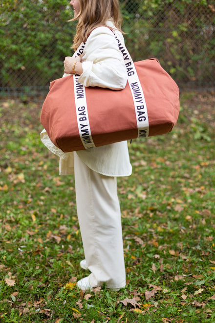 * Childhome Weekendtas Mommy Bag Verzorgingstas | Canvas Terracotta