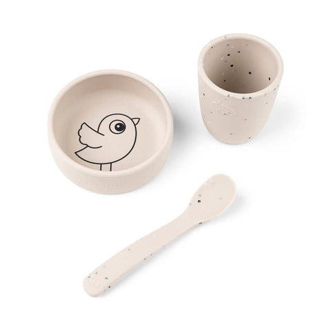 Done By Deer Silicone First Meal Eetset | Birdee Sand