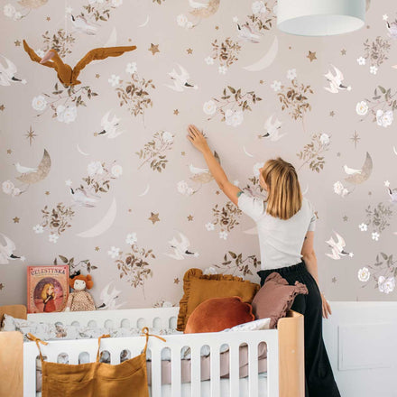 Dekornik Behang I Birds In The Night Sky