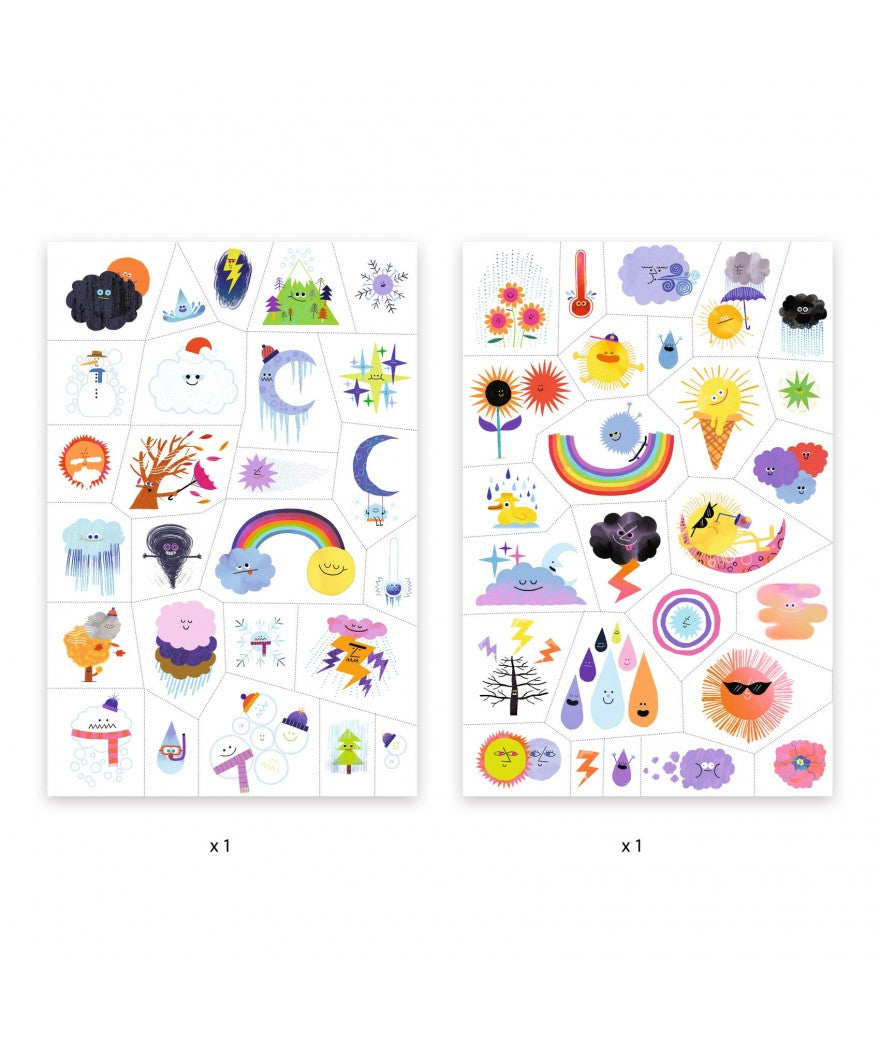 * Djeco Set 50 Tattoos | Emojis