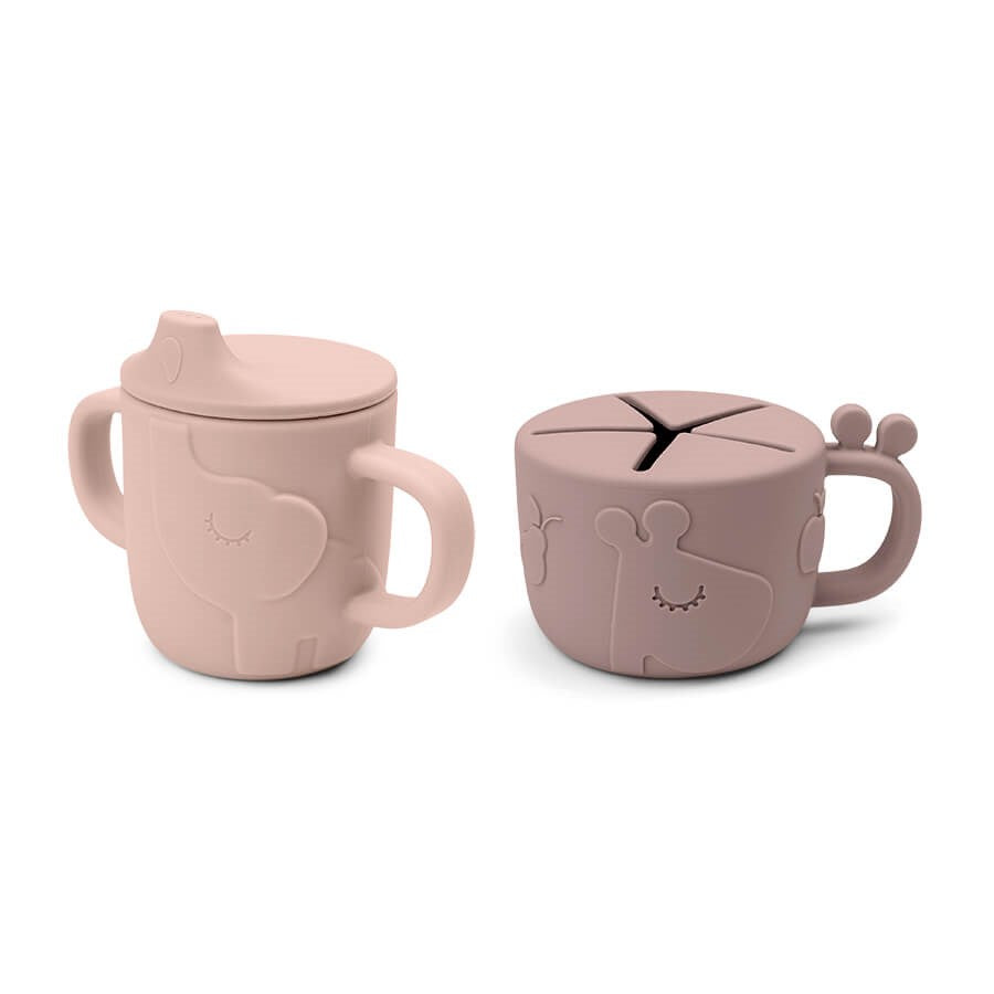 Done By Deer Siliconen Drink- & Snack Cup 2-Pack | Deer Friends Powder*