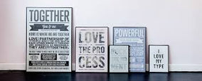 I love my type poster 50x70cm - Mum+Dad=Me   *