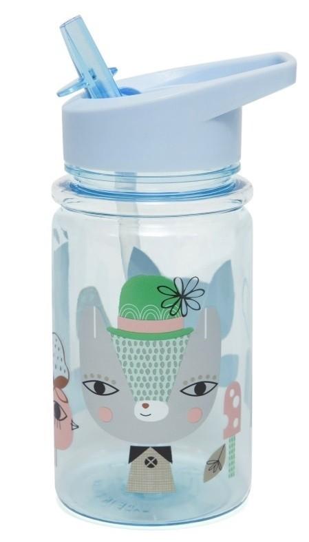 Petit Monkey drinkfles Lama & Friends Blue - DE GELE FLAMINGO - Kids concept store 