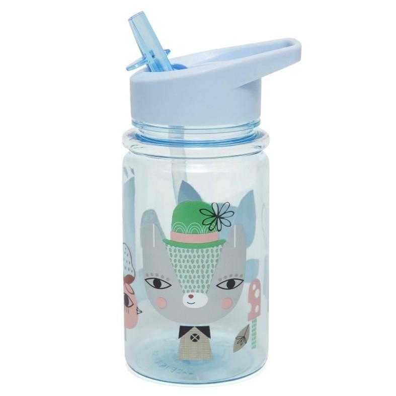 Petit Monkey drinkfles Lama & Friends Blue - DE GELE FLAMINGO - Kids concept store 