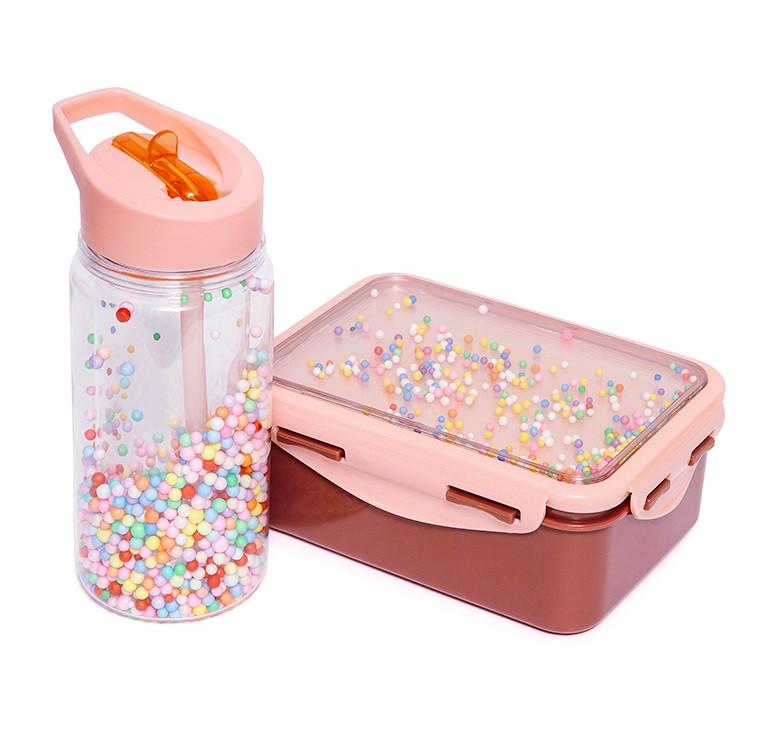 Petit Monkey drinkfles Marcaron Pops Soft Coral
