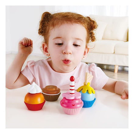 Hape Houten Cupcake Speelset