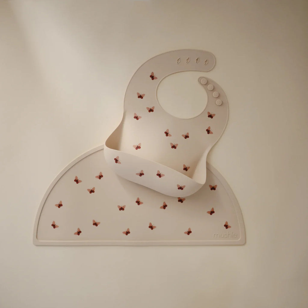 Mushie Bibs Siliconen Slab | Butterflies