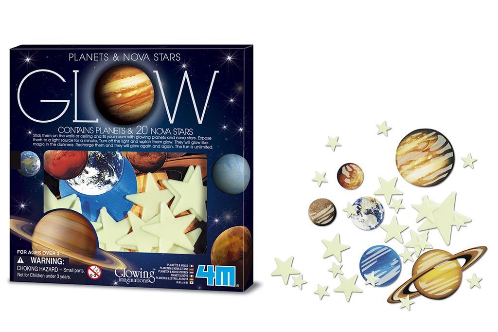 4M Glow In The Dark Planets & Nova Stars