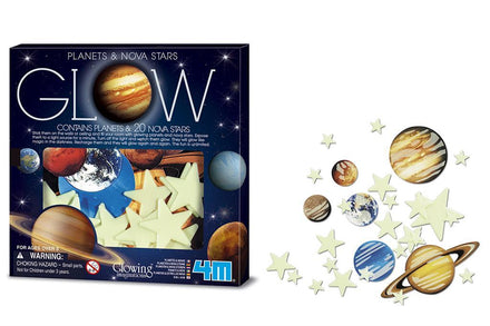 4M Glow In The Dark Planets & Nova Stars
