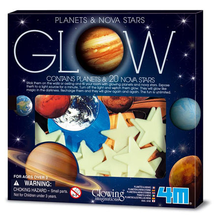 4M Glow In The Dark Planets & Nova Stars