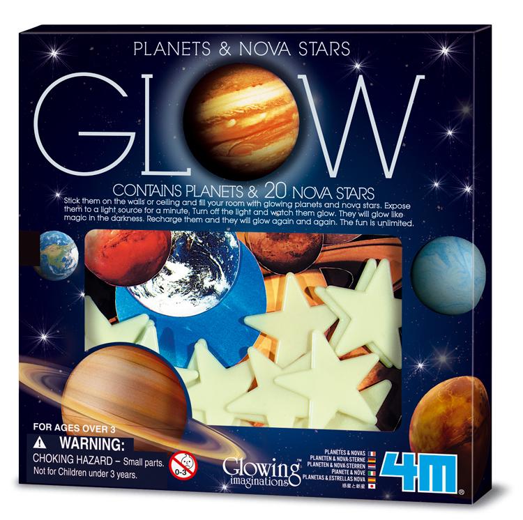 4M Glow In The Dark Planets & Nova Stars