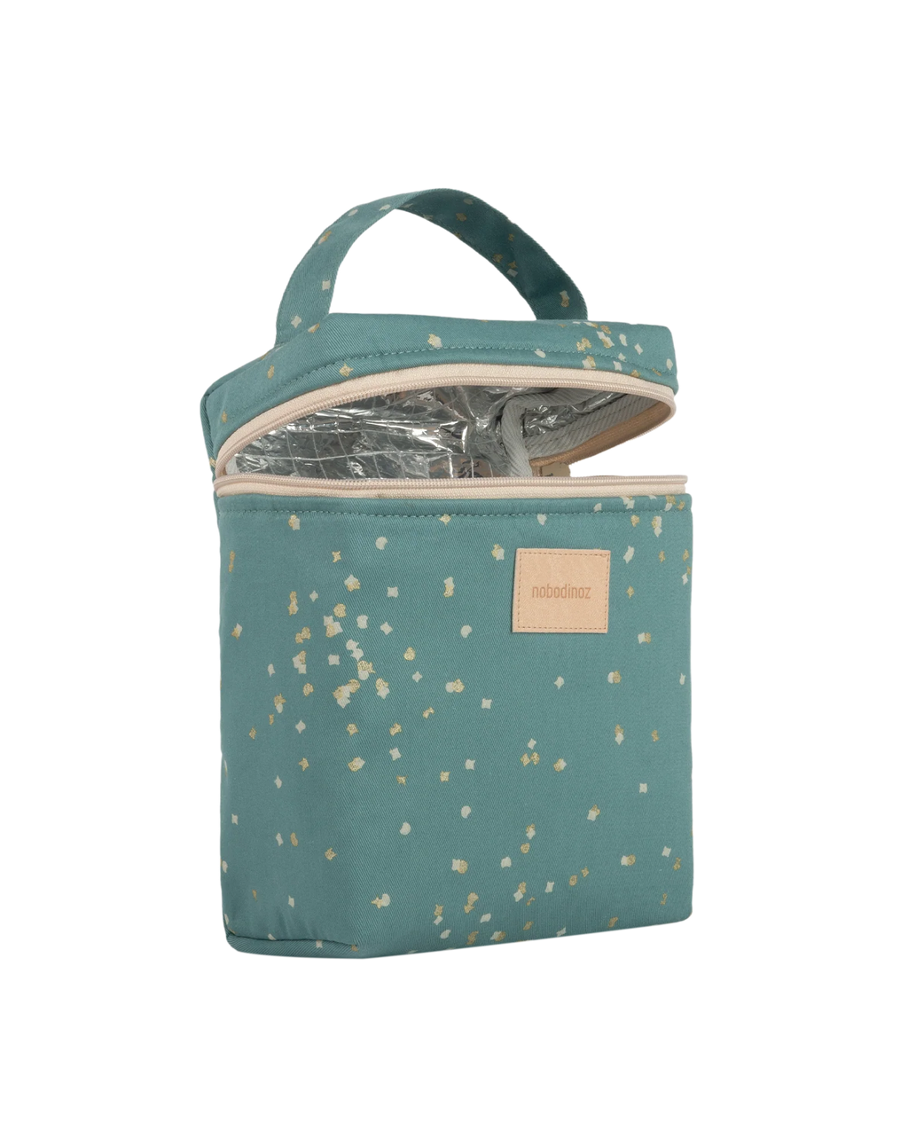 Nobodinoz Thermische Lunchtas | Gold Confetti Magic Green  *