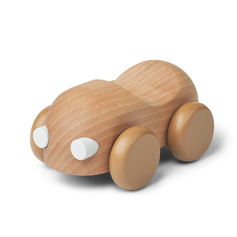 Liewood Ilona Wooden Toy | Car/ Golden Caramel  *