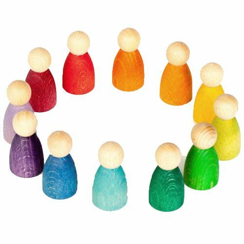 Grapat 12 Houten Nins Poppetjes