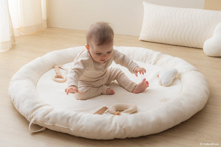 *  Nobodinoz Growing Green Baby Activity Nest Speeltapijt | Sky